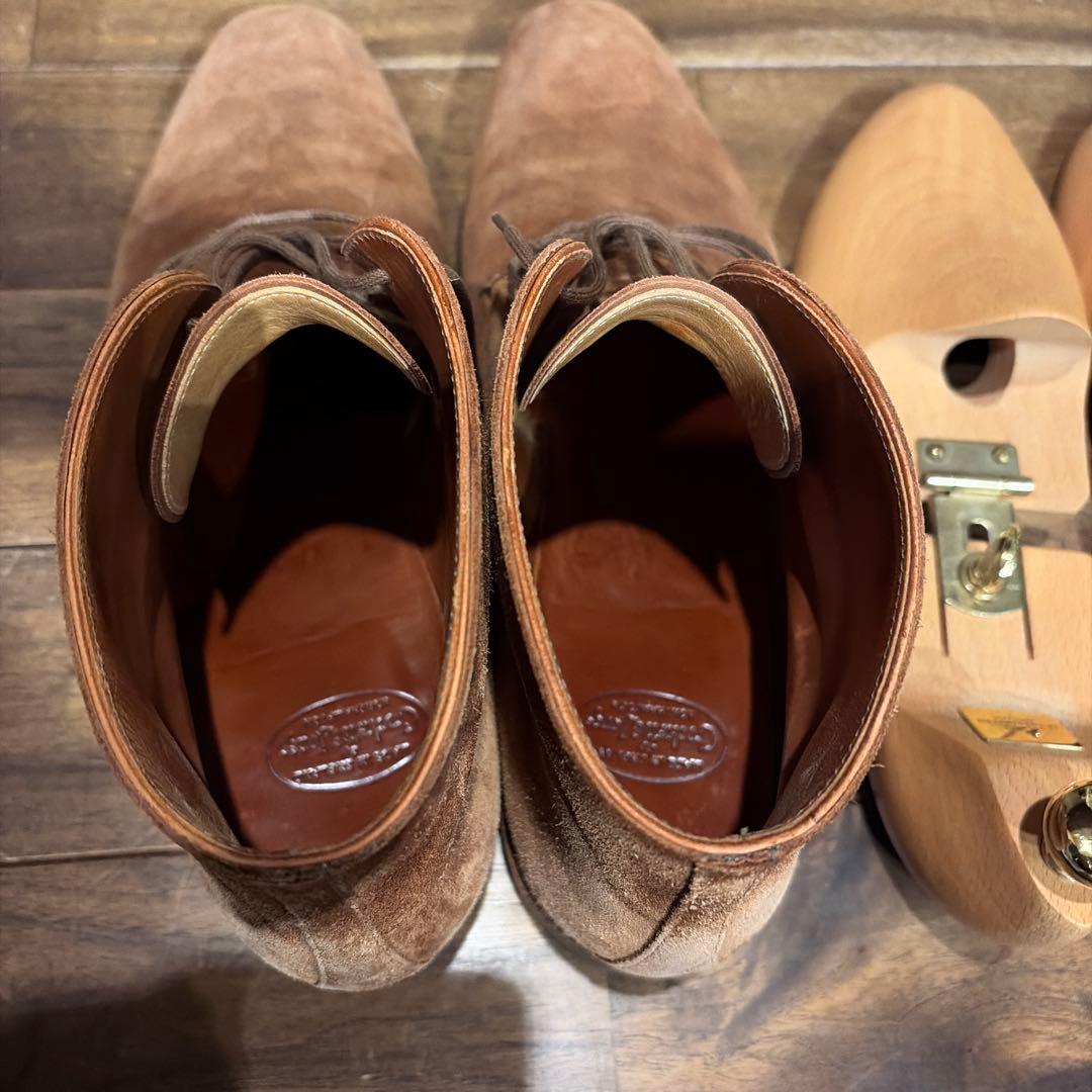 ブラウン スエード チャッカブーツ　クロケット　※送料込