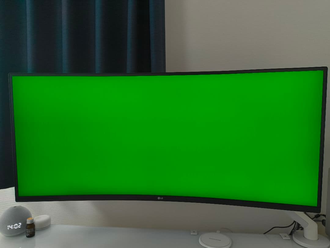 【美品】LG 34インチ ウルトラワイド曲面モニター 34WP60C-B