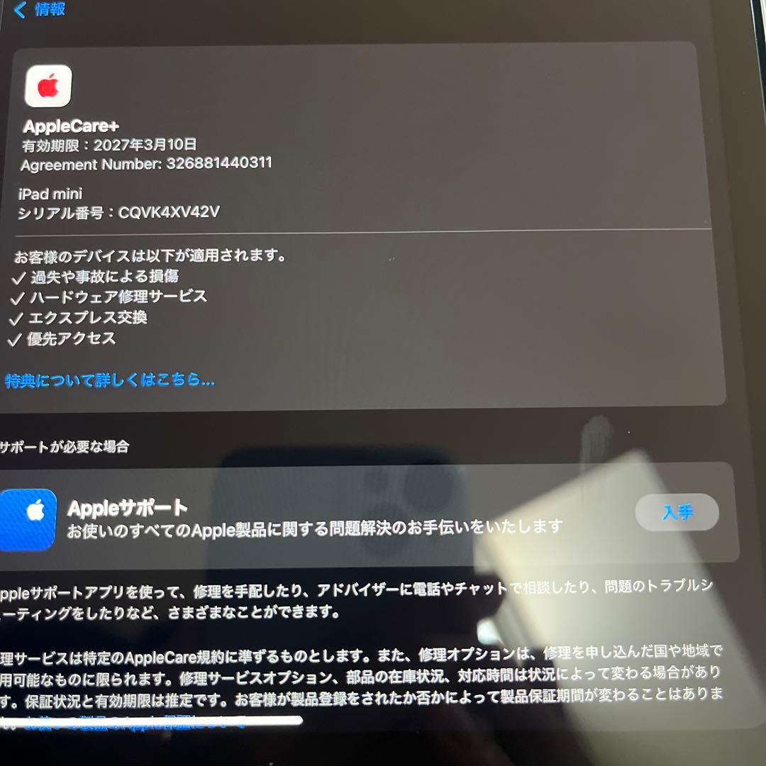 Apple iPad mini第7世代cellulaゴールド 本体128GB