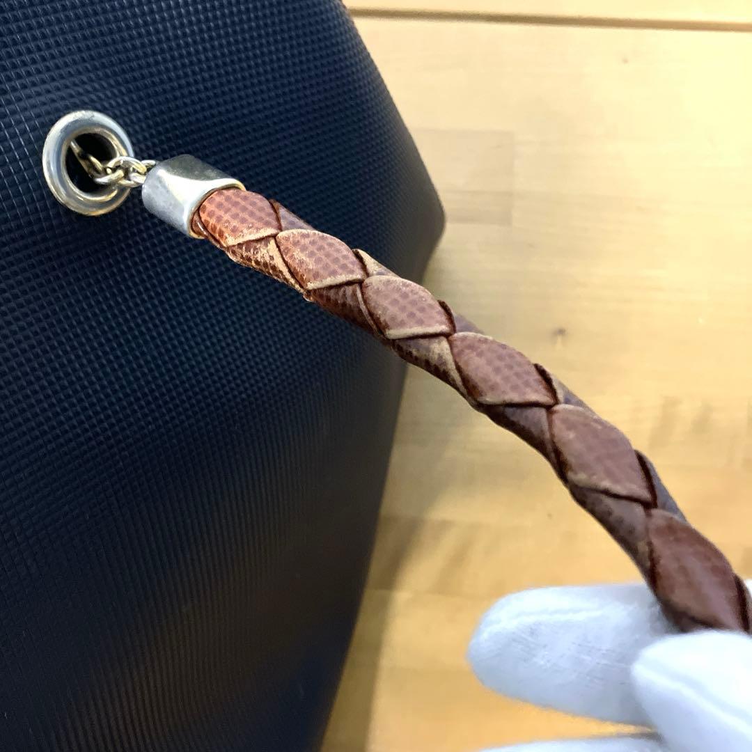 BOTTEGA VENETA ハンドバッグ マルコポーロ　PVCレザー ブラック