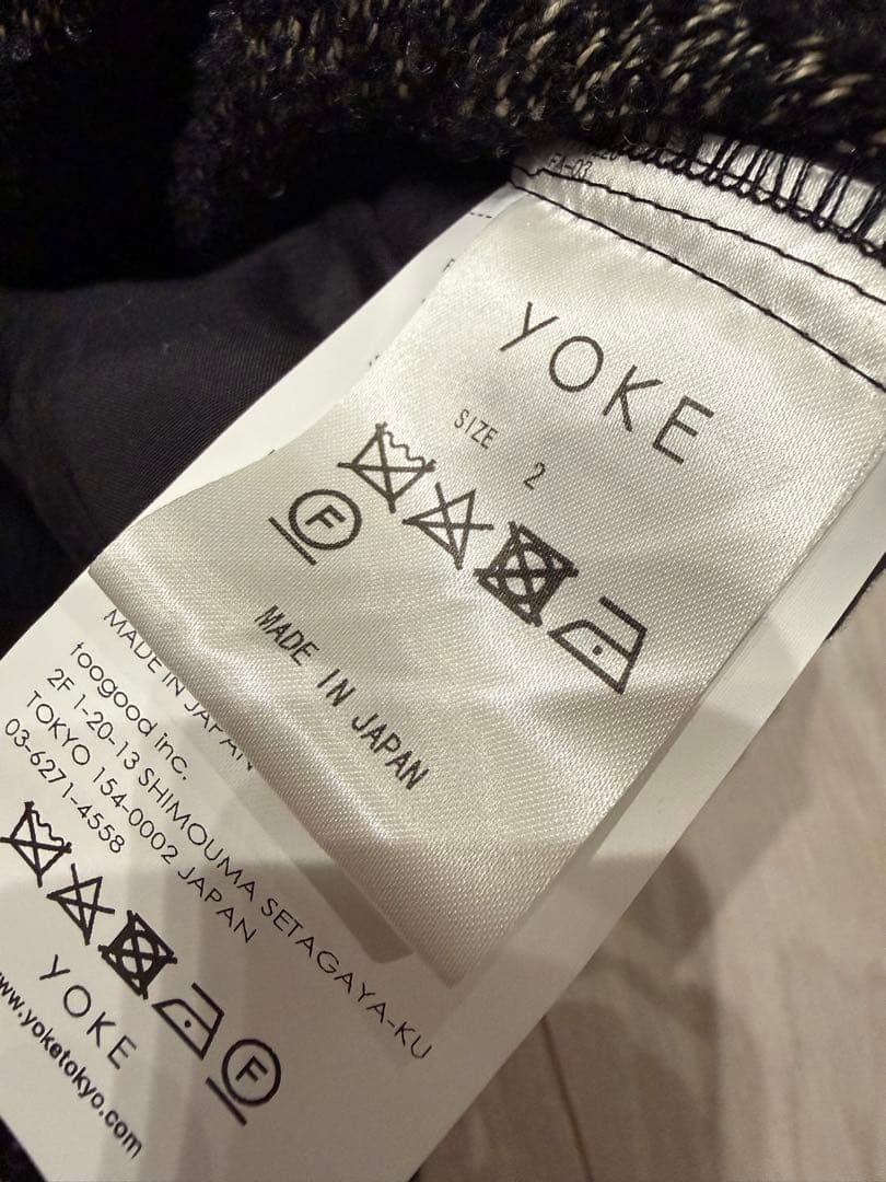 YOKE TWEED WIDE-LEG BAKER PANTS サイズ2