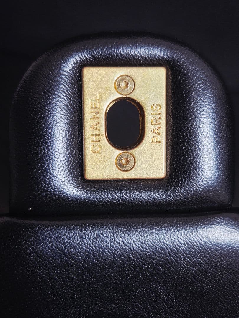 ブラック ショルダーバッグキルティング