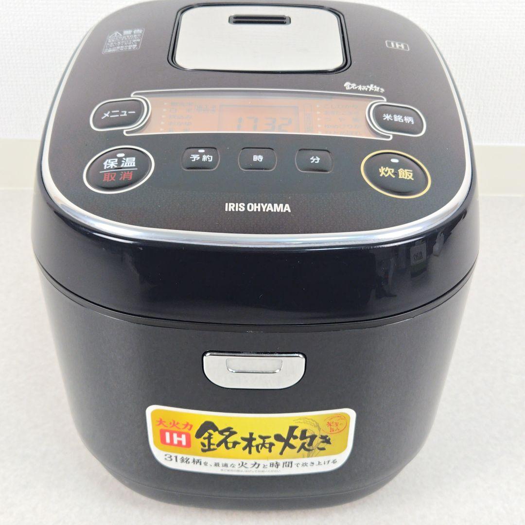 【美品】アイリスオーヤマ IH炊飯器 10合 一升 RC-IE10-B 銘柄炊き