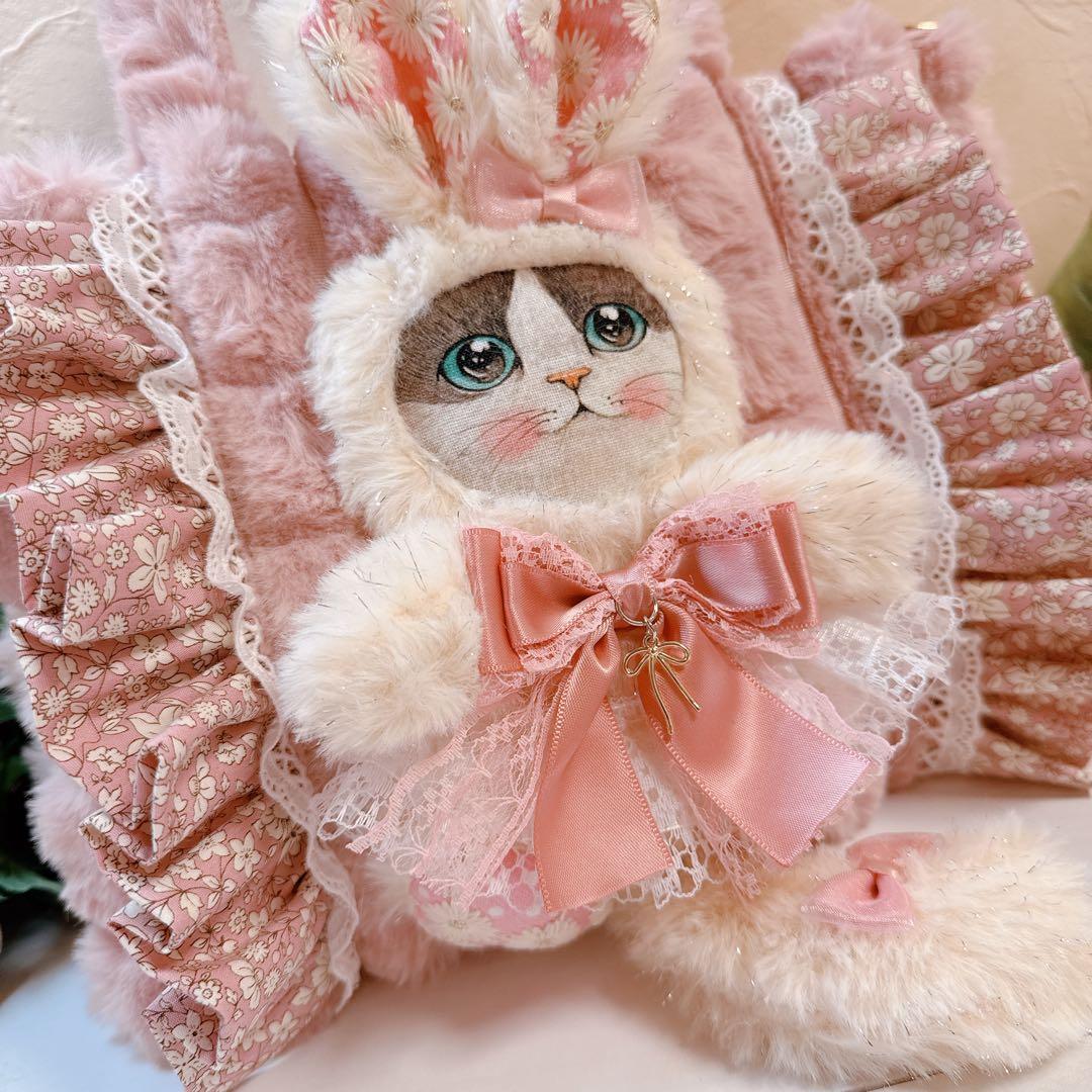 ☆*☆様 コヤンイサムチョン♡うさぎミルクちゃんダイヤカットファー＆インド刺繍ト