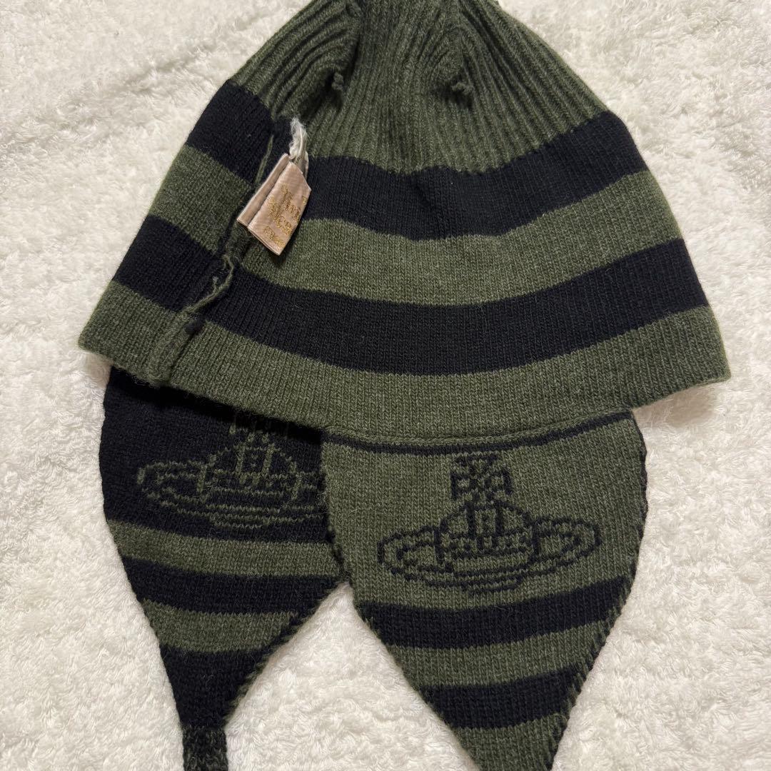 美品 希少 Vivienne Westwood ニット帽 オリーブグリーン