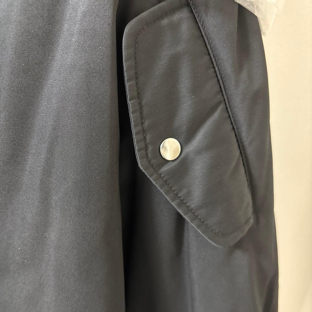 MACHATTトップサーモフォルムコート 中綿ブルゾン ブラック ボリューム袖