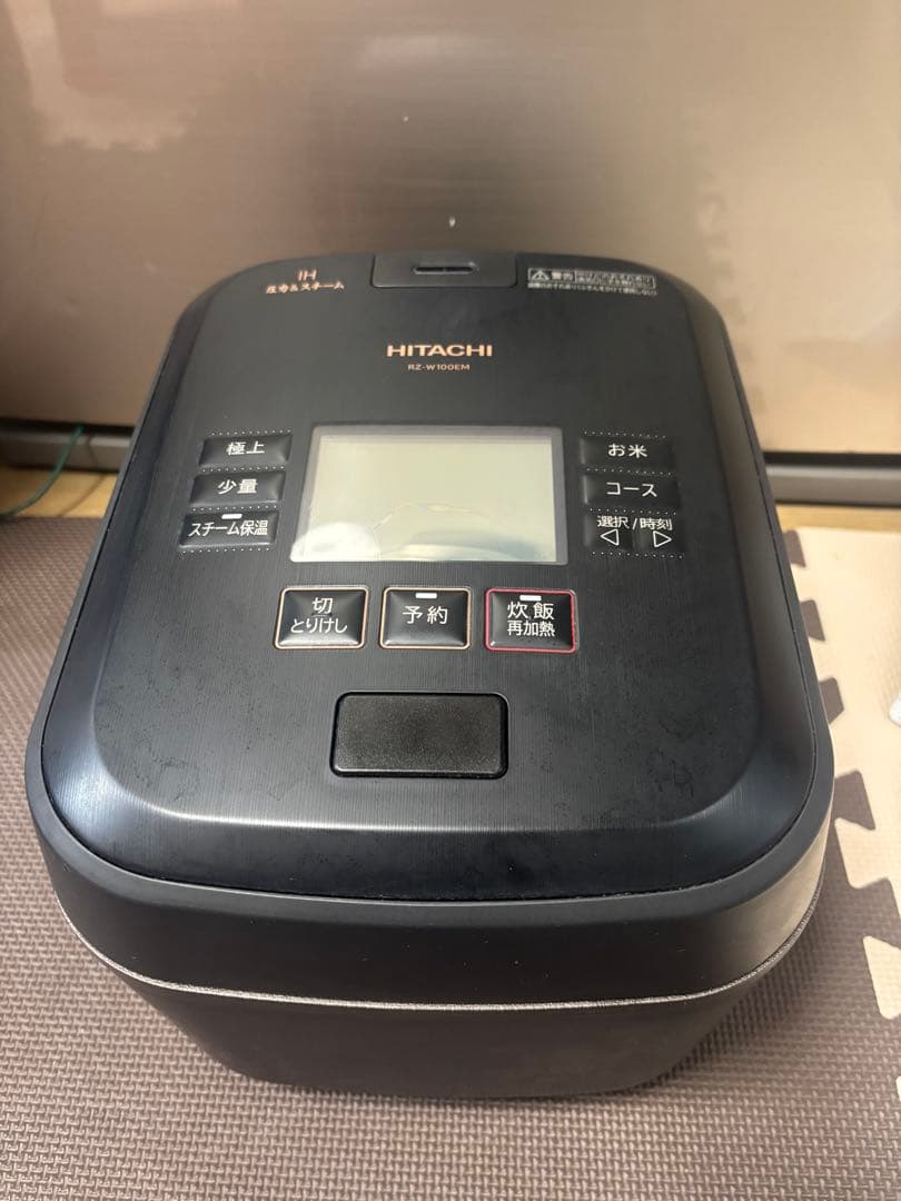 HITACHI IHジャー炊飯器 RZ-W100EM K 漆黒-2022年製
