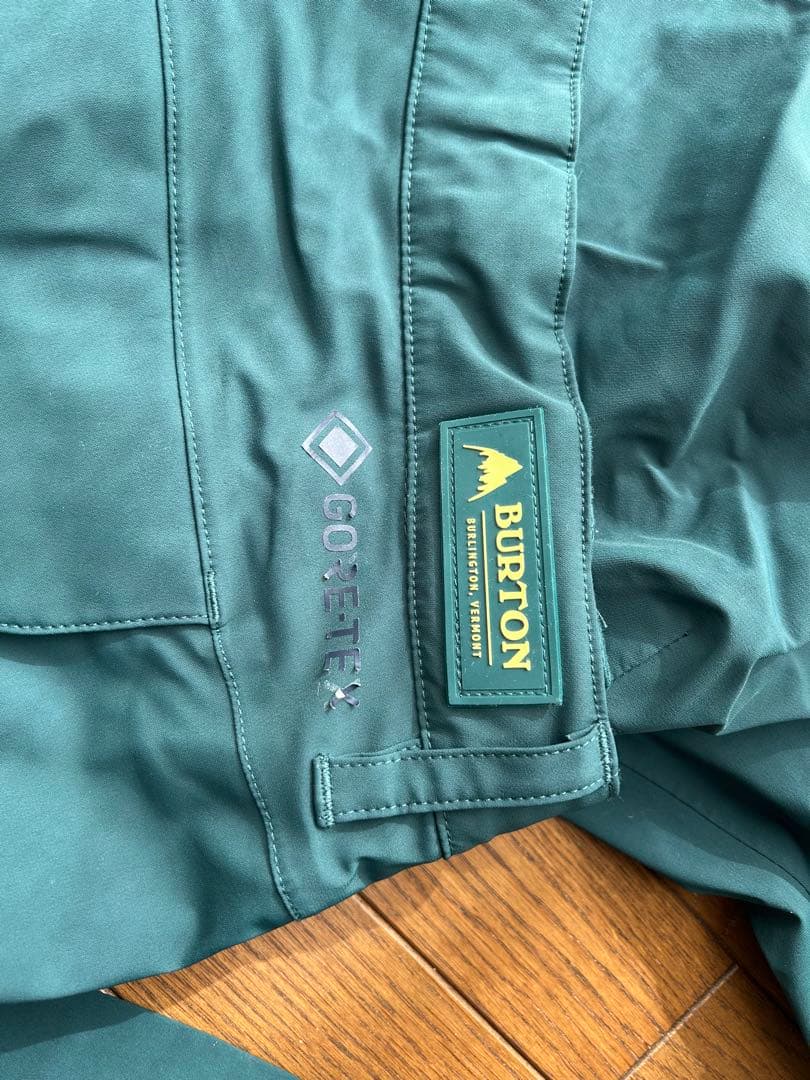 【美品】BURTON GORE-TEXスノーボード パンツ Mグリーン