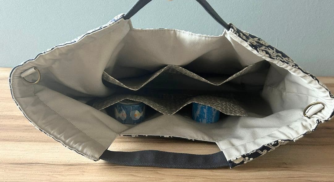 m*e様 【訳あり】ミナペルホネンハンドメイドシャーリングバッグ（スイング、ブル