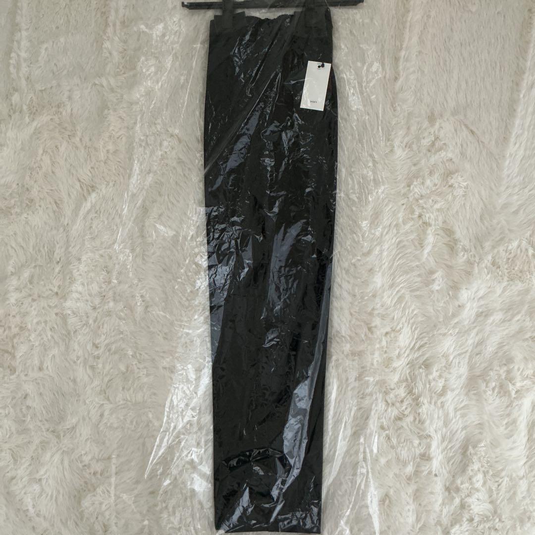 yori セレモニーピンタックパンツ　ブラック36 新品未使用