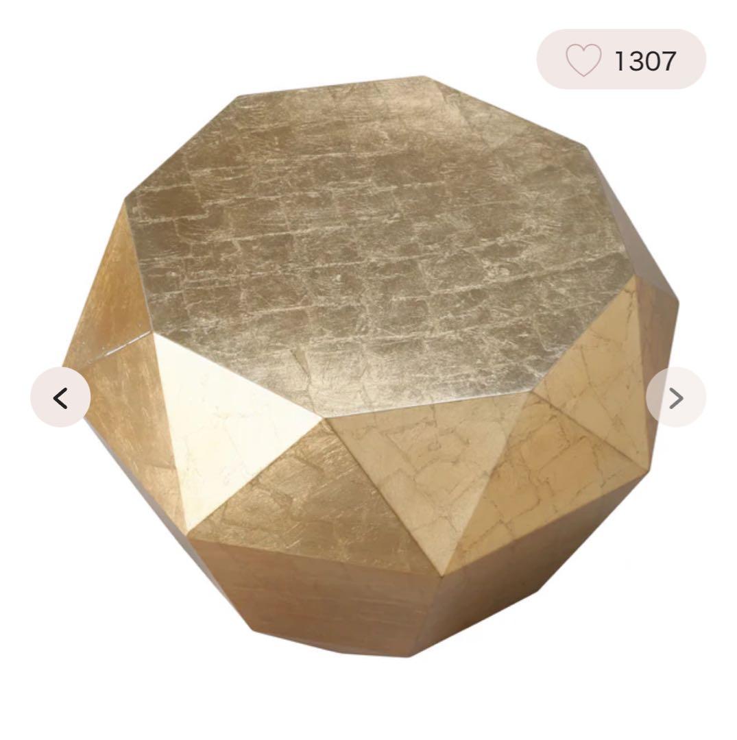 Francfranc ダイヤモンドテーブル ゴールド