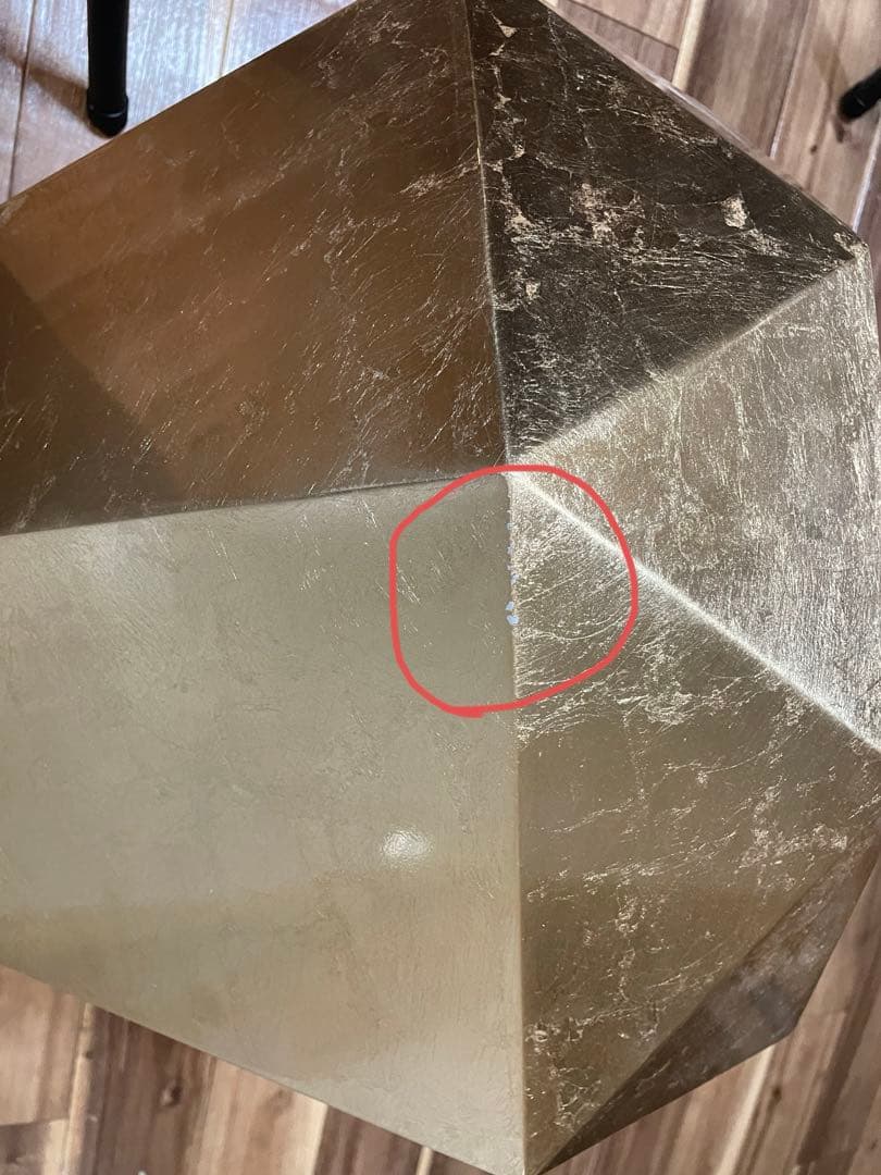 Francfranc ダイヤモンドテーブル ゴールド