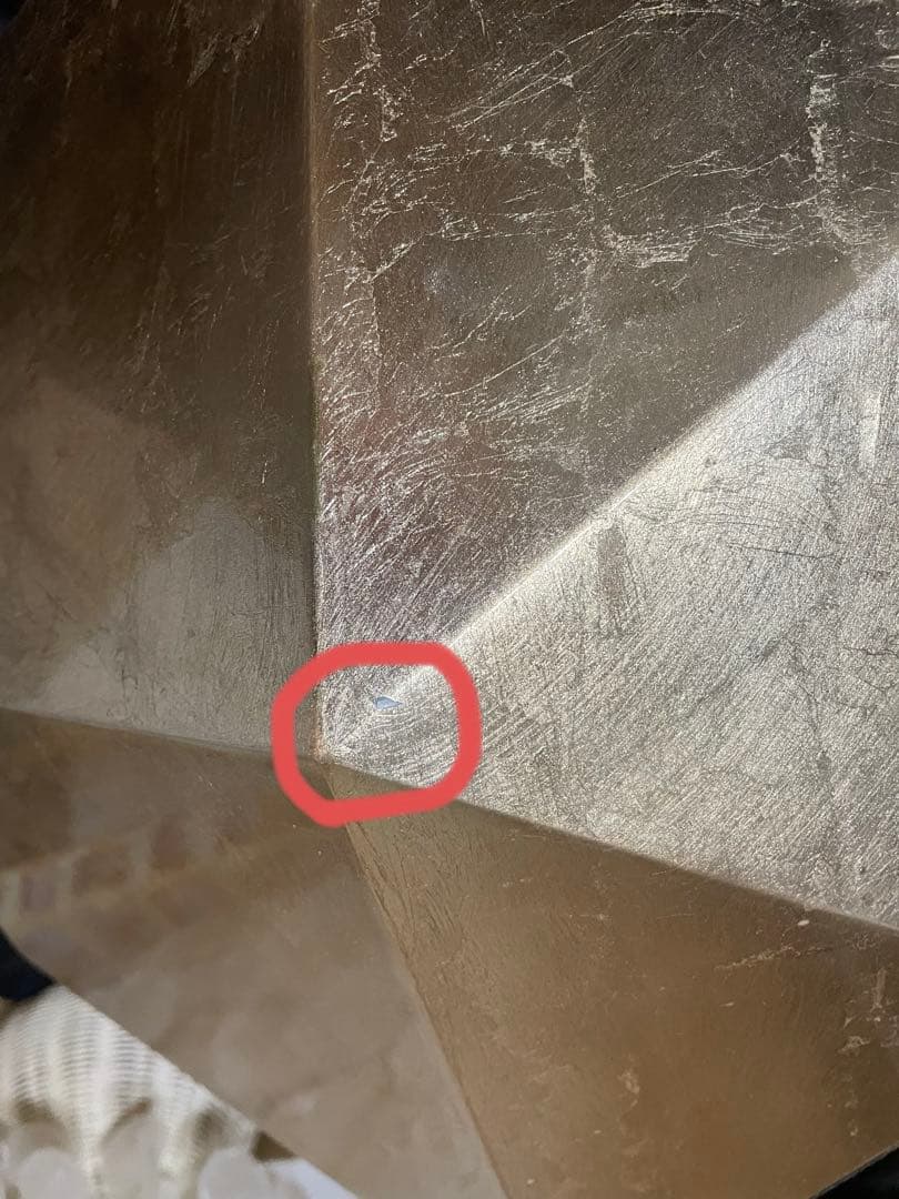 Francfranc ダイヤモンドテーブル ゴールド