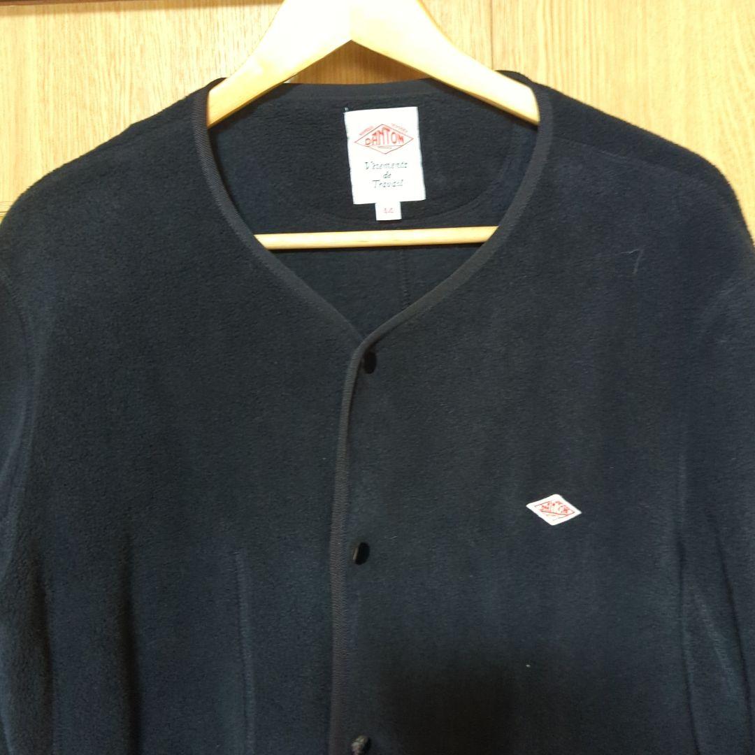 ダントン☆ノーカラーフリースジャケット