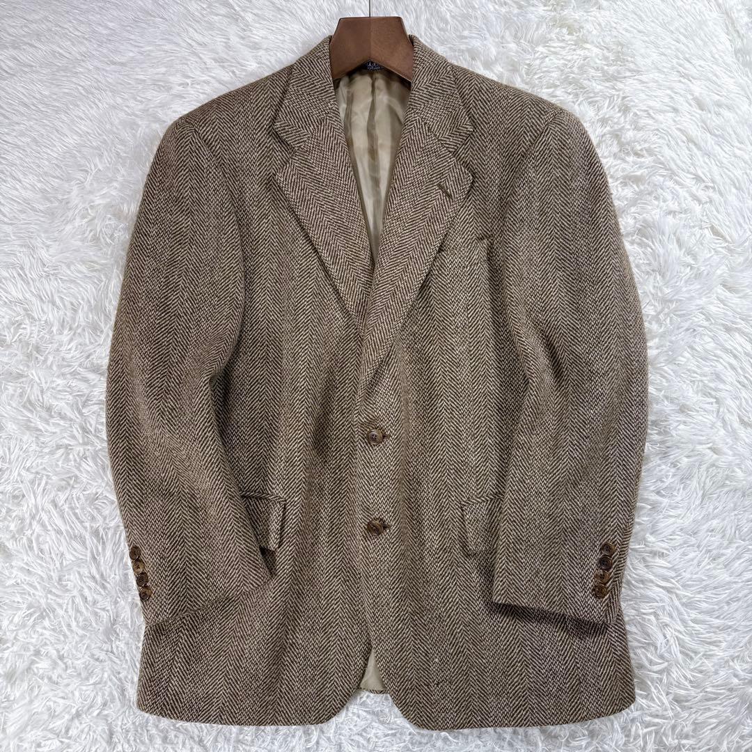 【大きいサイズ】ポロバイラルフローレン ヘリンボーン ツイードジャケット AB6