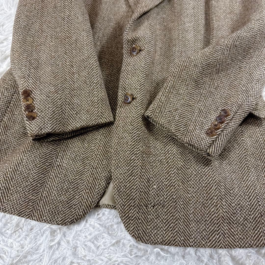 【大きいサイズ】ポロバイラルフローレン ヘリンボーン ツイードジャケット AB6