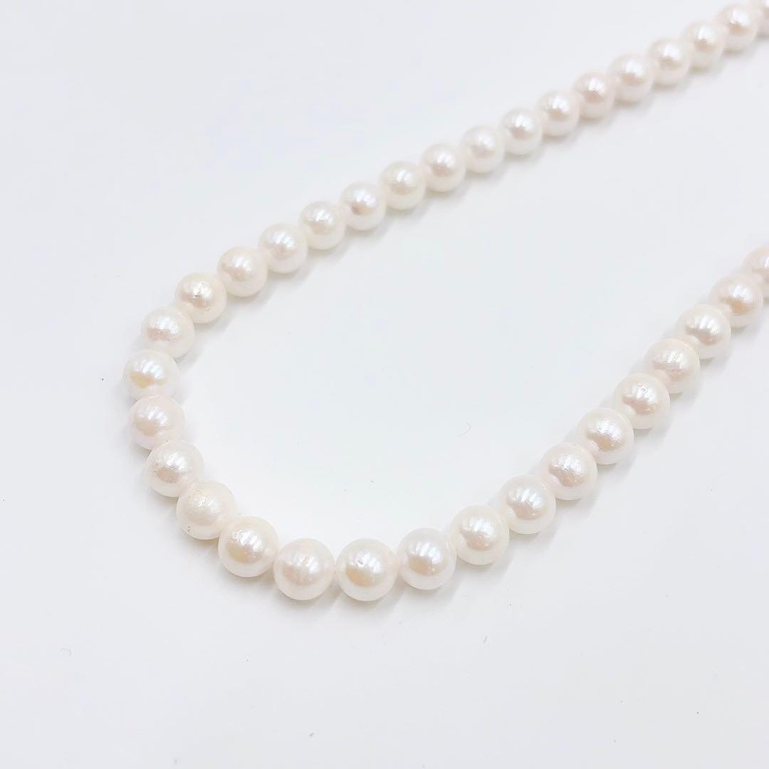 テリ強 あこや真珠 証明書 パールネックレス 6.5〜6.7mm PEARL