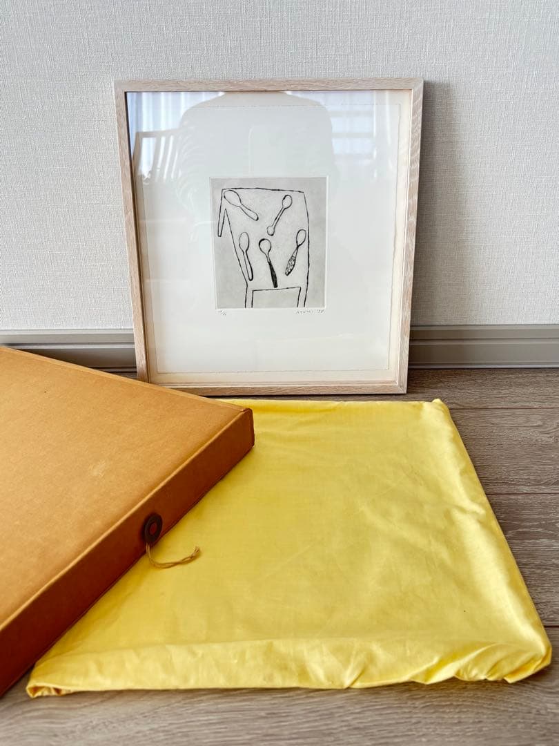 【大橋歩　銅版画　スプーン】