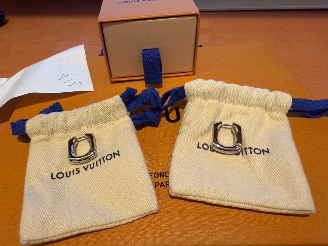 K 【新品】LOUIS VUITTON シルバー フープリング 2個セット