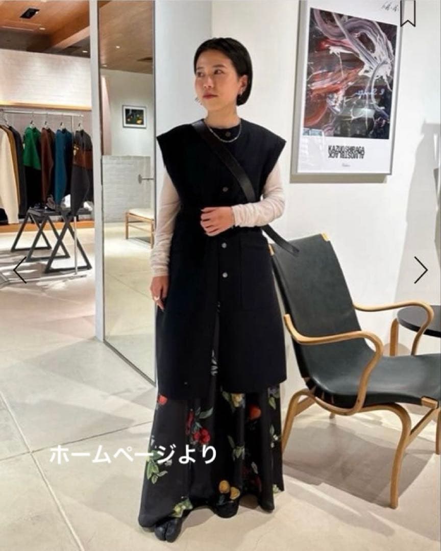 BACCA 黒ダブルクロスヘビーメルトン ミドルベスト36エディション別注色