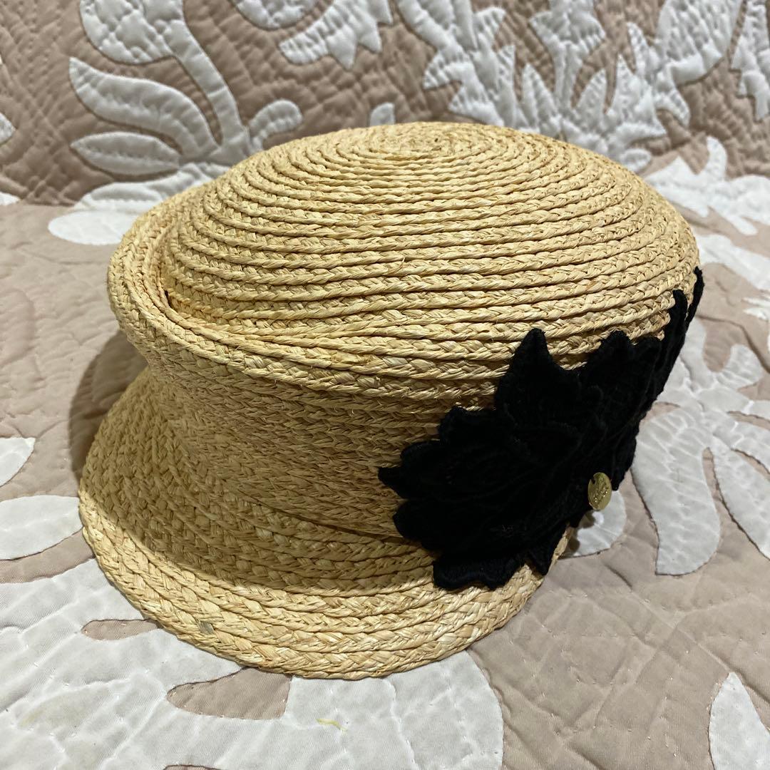 新品未使用アシーナニューヨーク.ラフィアキャスケット