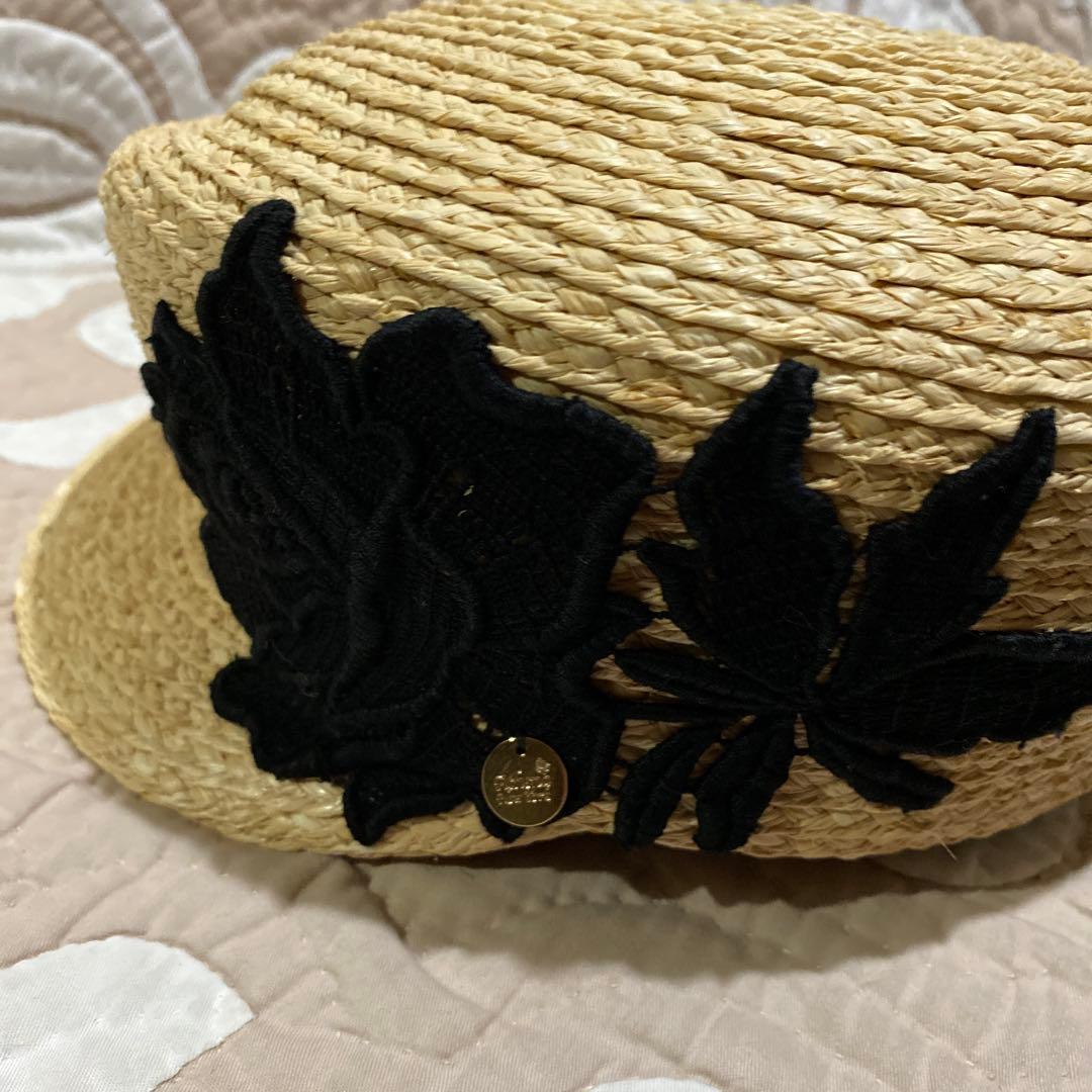 新品未使用アシーナニューヨーク.ラフィアキャスケット