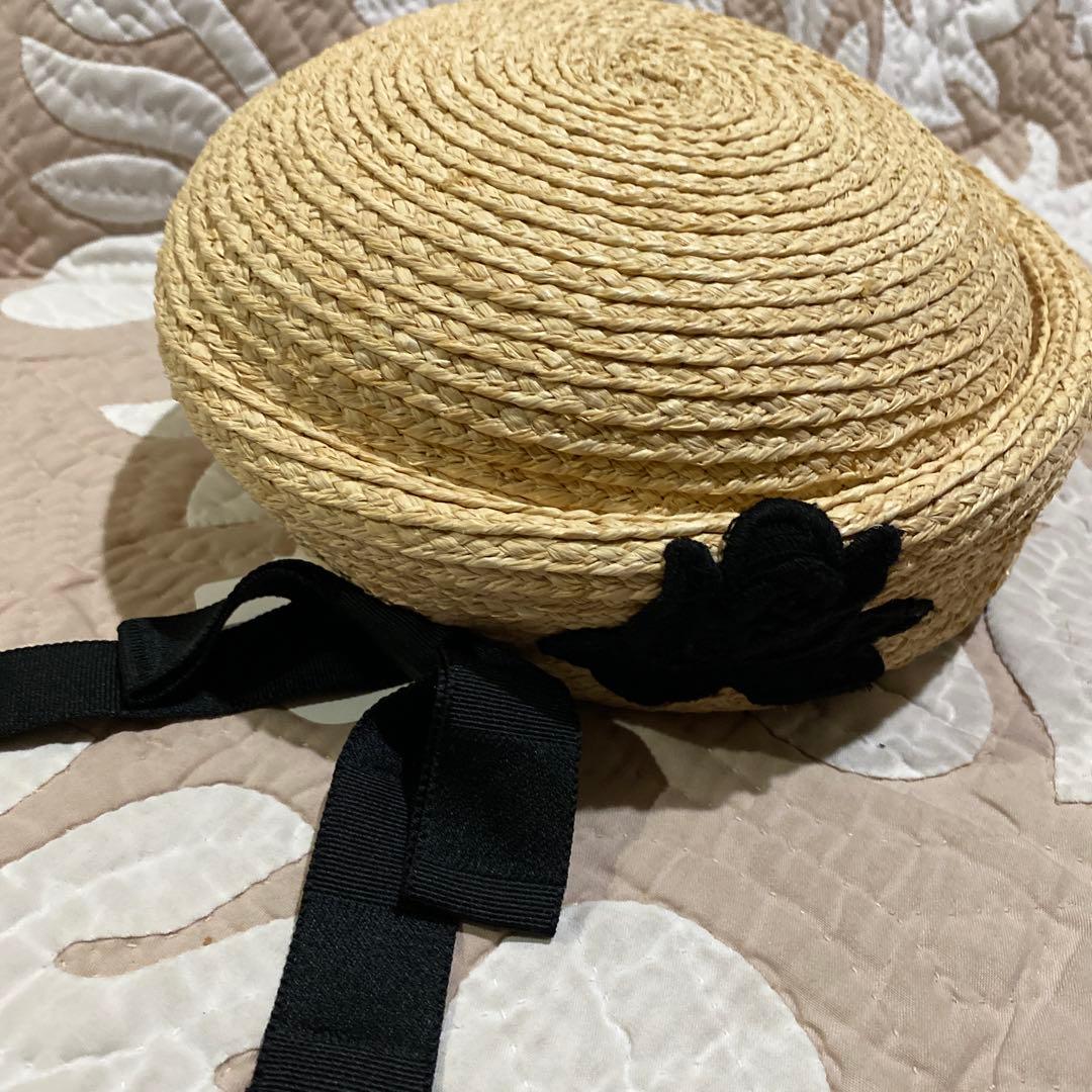 新品未使用アシーナニューヨーク.ラフィアキャスケット