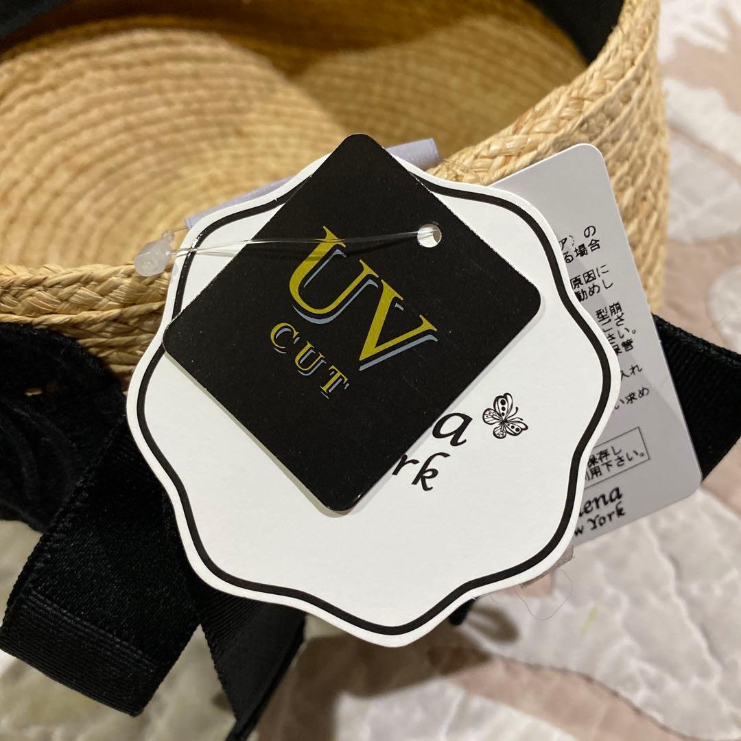 新品未使用アシーナニューヨーク.ラフィアキャスケット