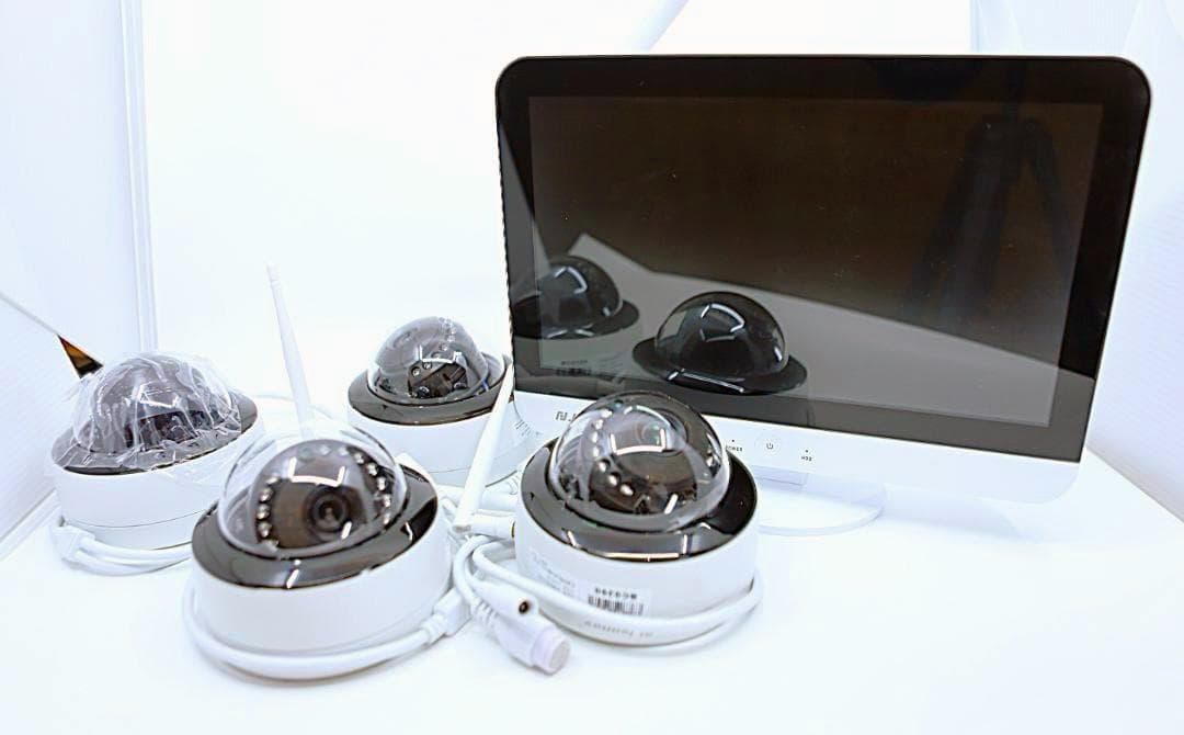 【超美品】Jennov 防犯カメラ ワイヤレス 屋外 500万画素 室内 4台