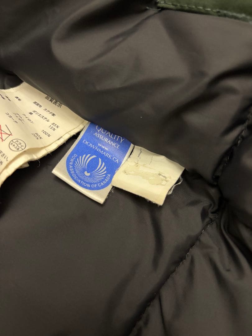   カナダグース ダウンジャケット ブラック/グリーン