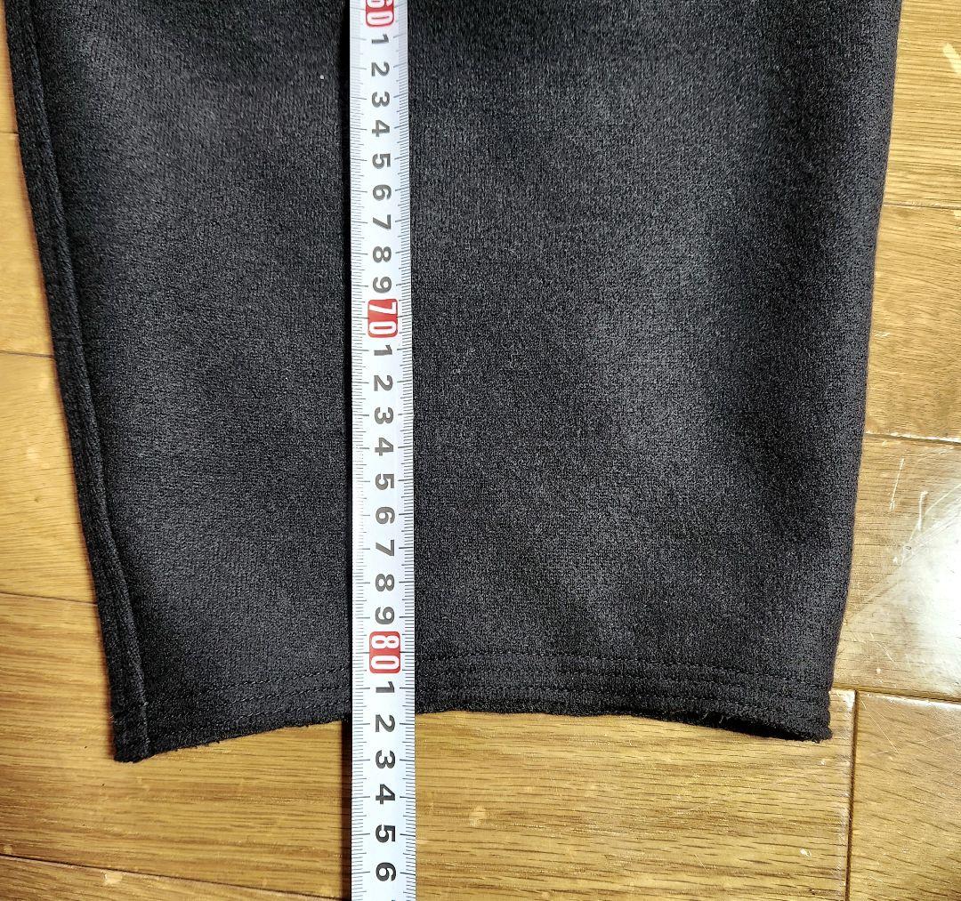 モナリザ　バルーンパンツ　圧縮ウールニット黒