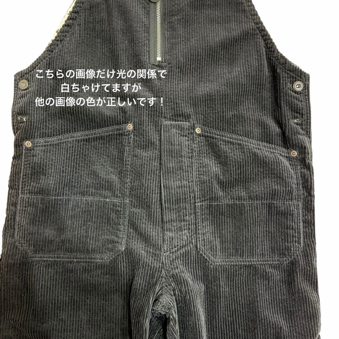 【セール】Schott コーデュロイ オーバーオール パンツ ブラック 黒　M