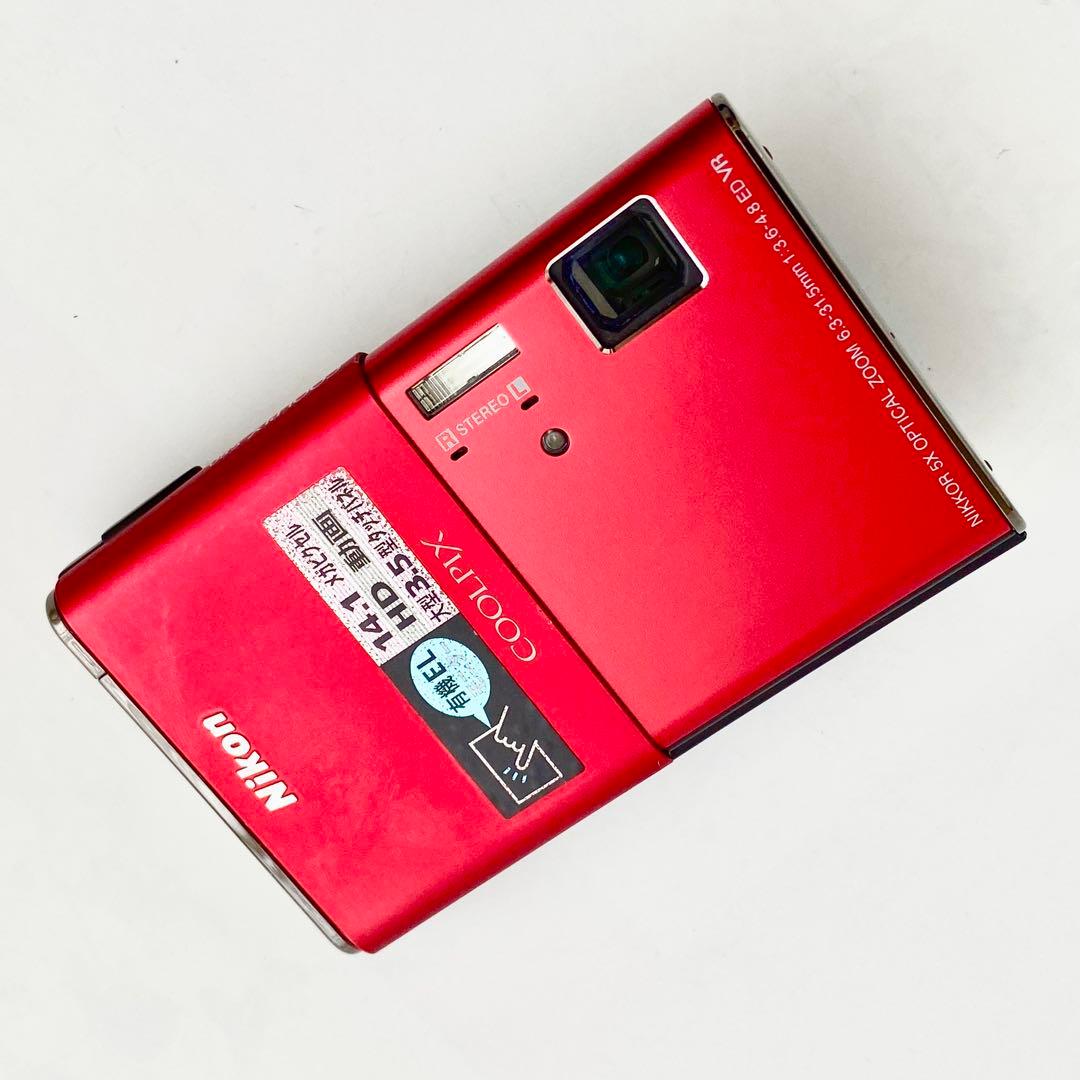 【作動確認済】Nikon Coolpix S80 レッド コンデジ【希少品】