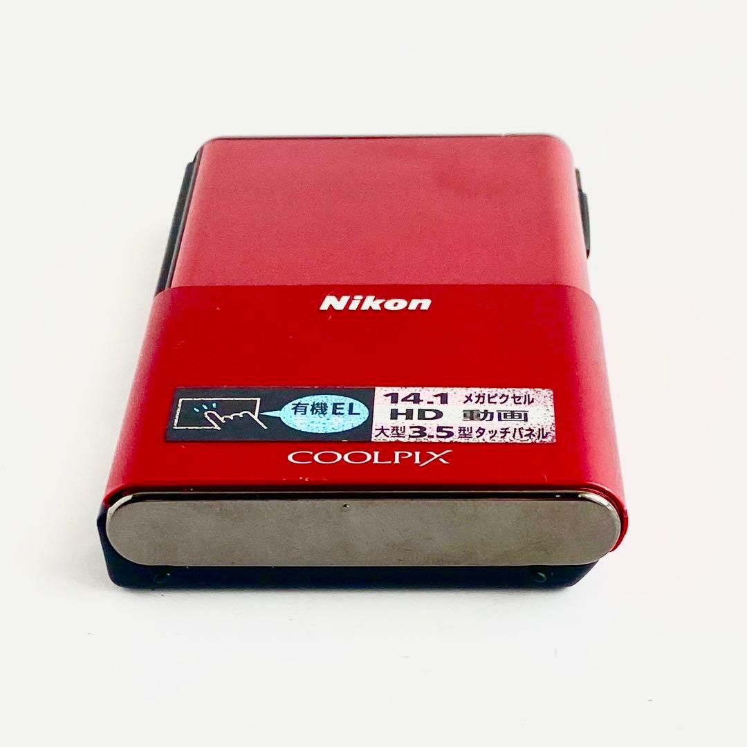 【作動確認済】Nikon Coolpix S80 レッド コンデジ【希少品】