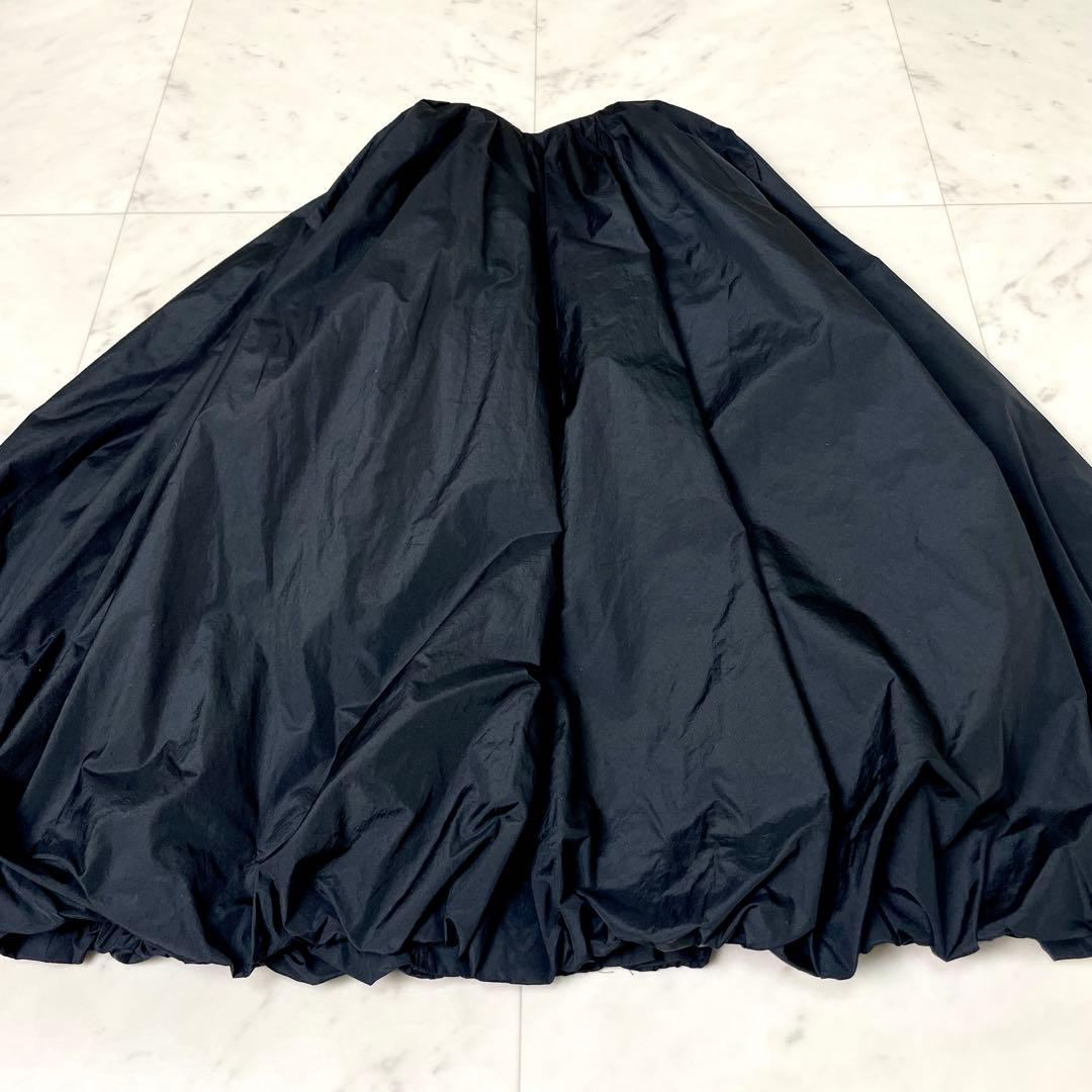 専用【未使用級】ビアズリー 2024SS タフタバルーンブルゾン 絹 黒 F