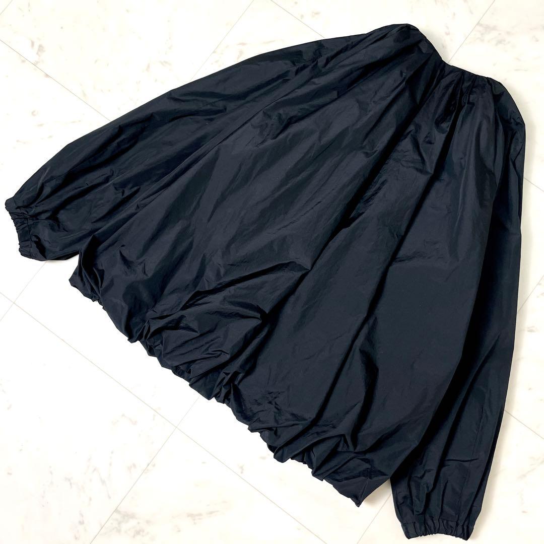 専用【未使用級】ビアズリー 2024SS タフタバルーンブルゾン 絹 黒 F