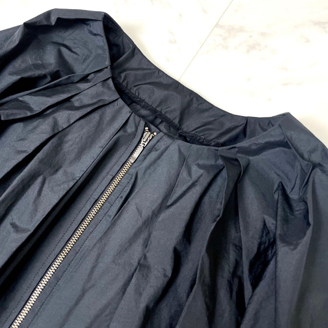 専用【未使用級】ビアズリー 2024SS タフタバルーンブルゾン 絹 黒 F