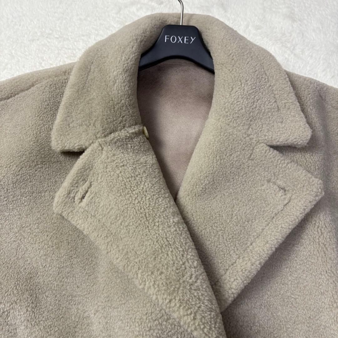 美品 AMERI REVERSIBLE BOA PONCHO COAT