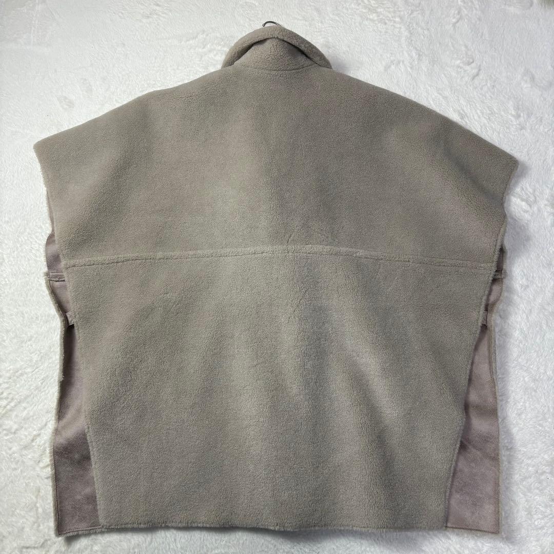 美品 AMERI REVERSIBLE BOA PONCHO COAT