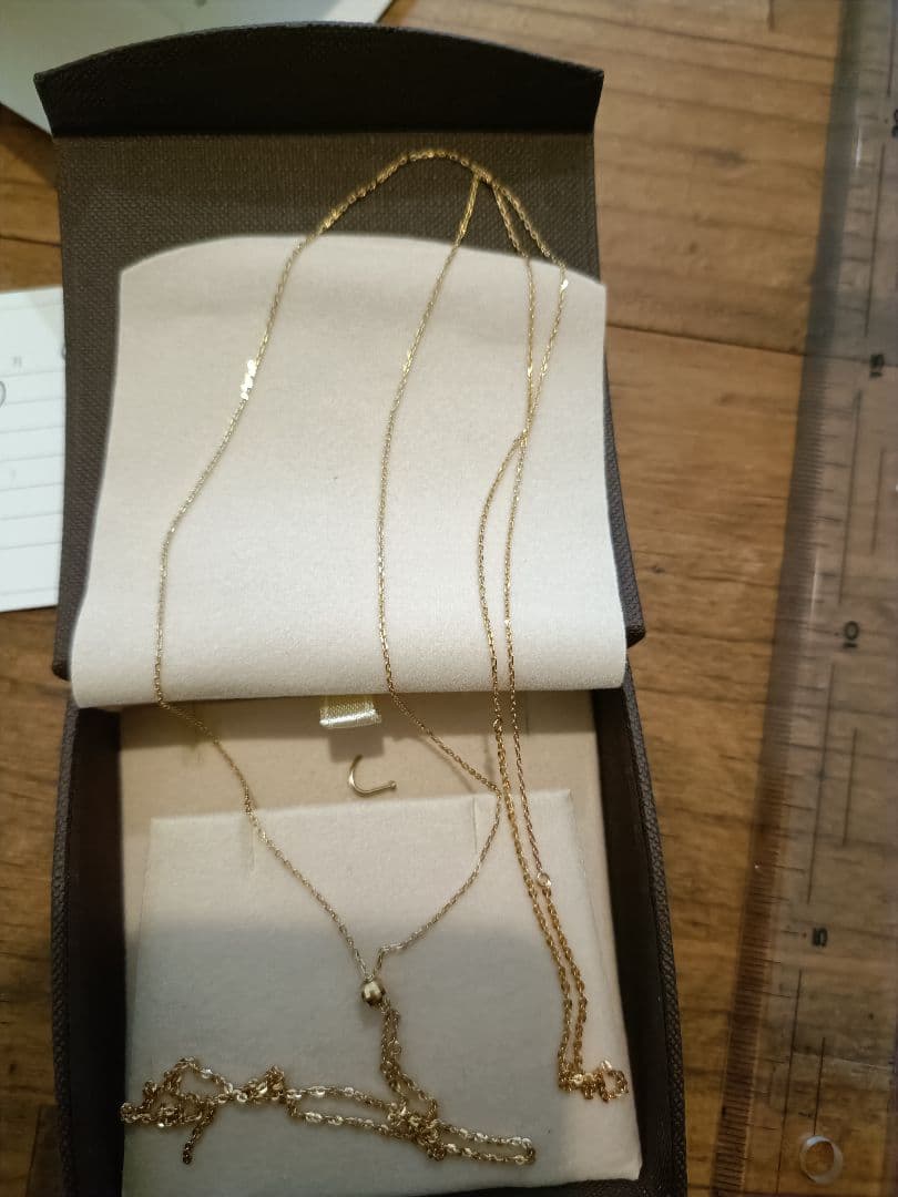 ロングネックレス K18 playful cullent