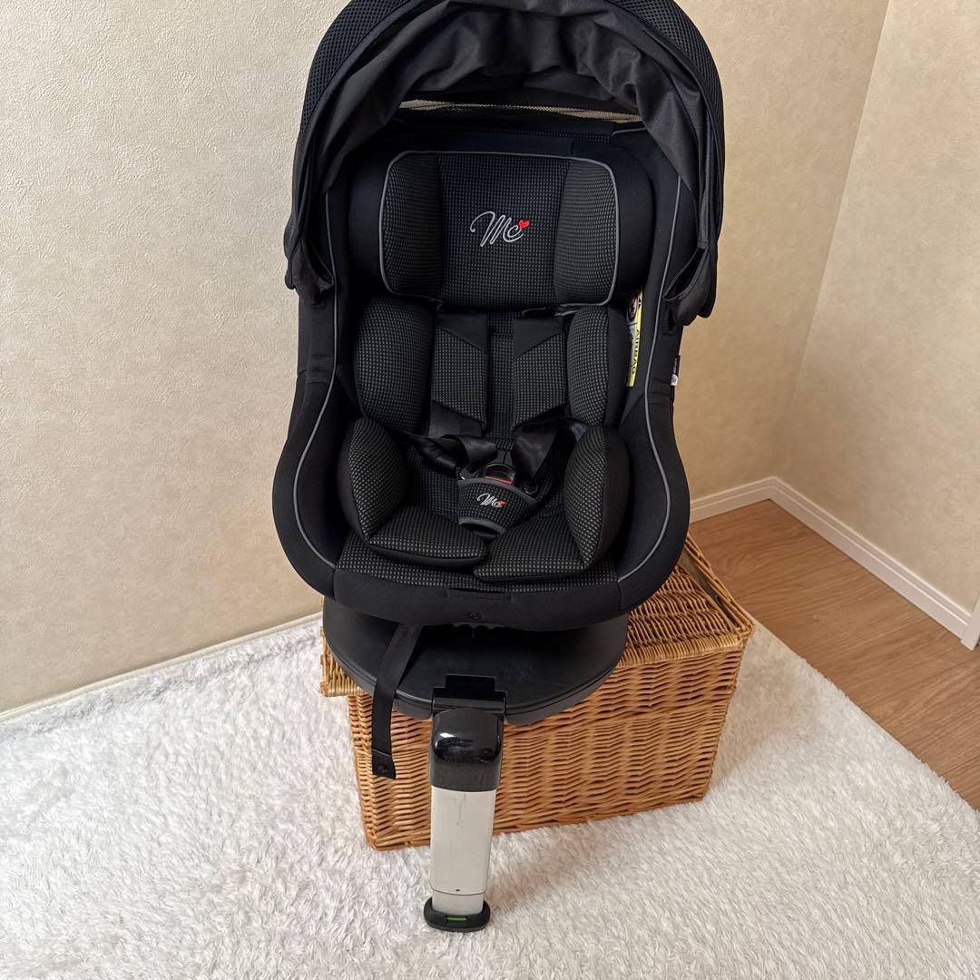 マムズキャリー ターンレジェFIX チャイルドシート ISOFIX サンシェード