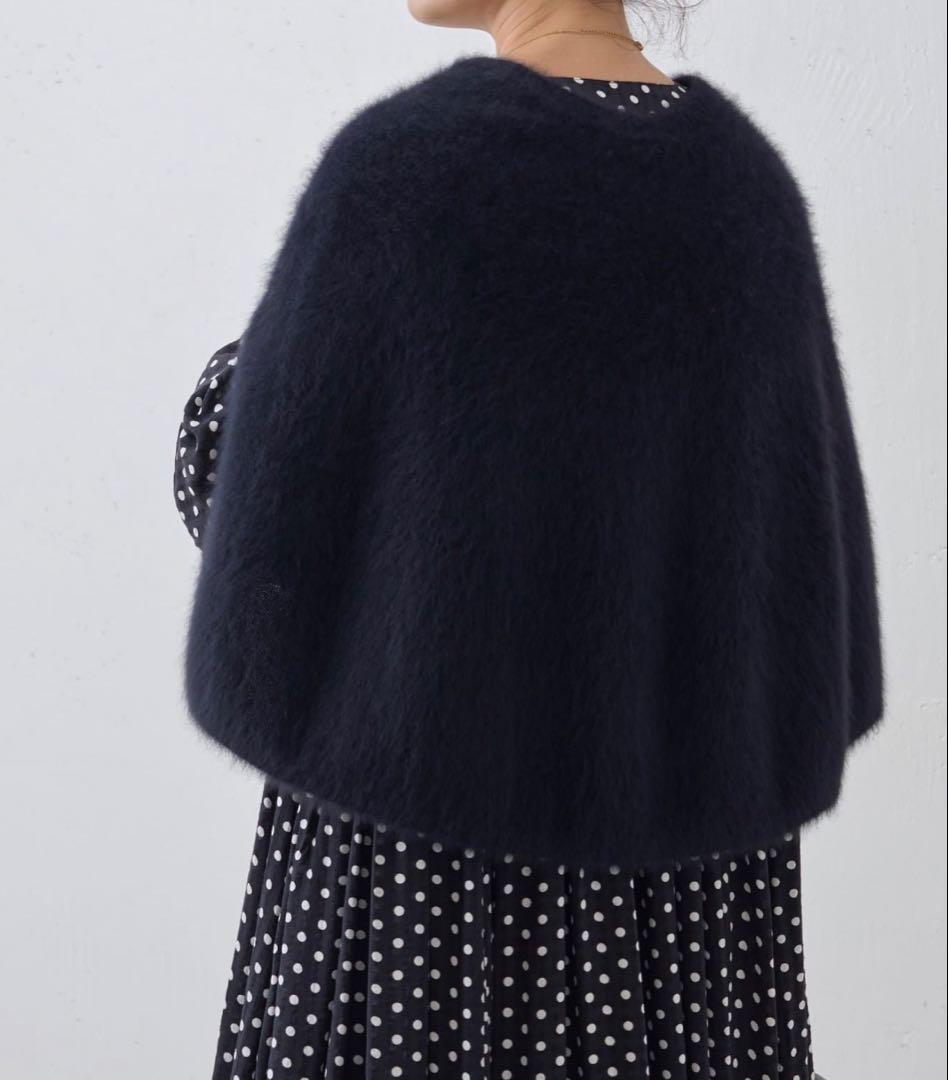 BEARDSLEY ファーニットポンチョ