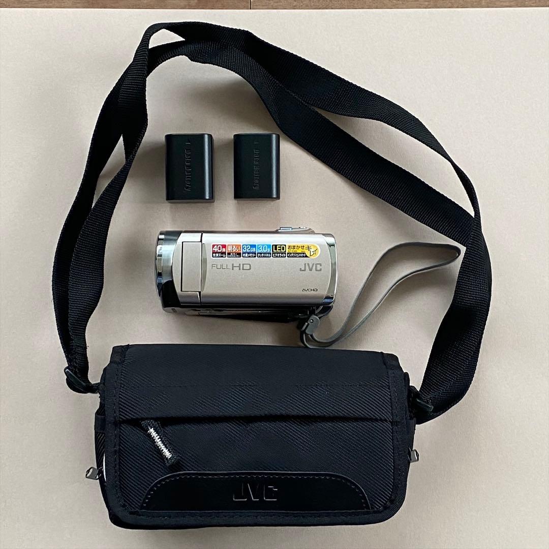 JVC GZ-E265 ビデオカメラ　エブリオ　バッテリー長時間対応のおまけ付き