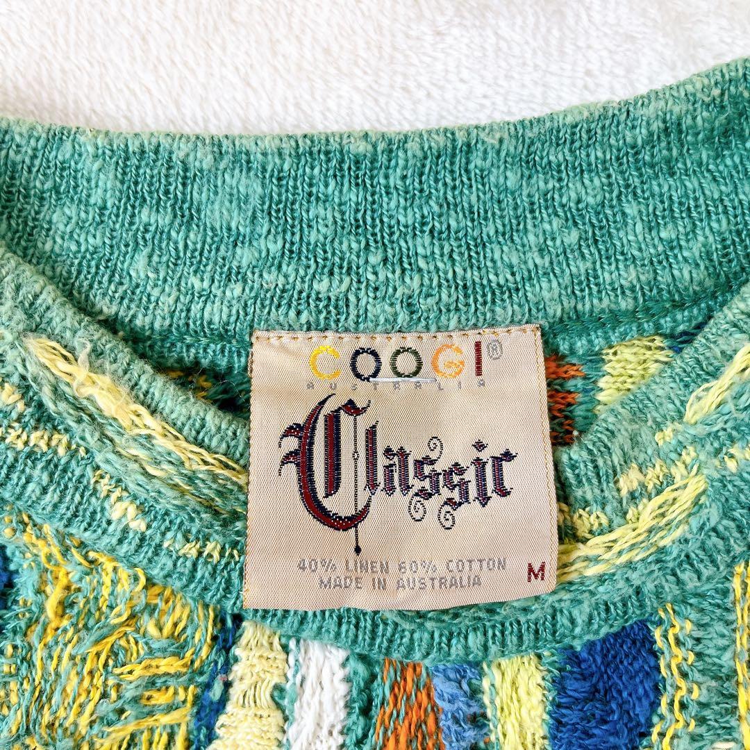 極美品✨COOGI クージ 100%ウール セーター パステルカラー 3Dニット