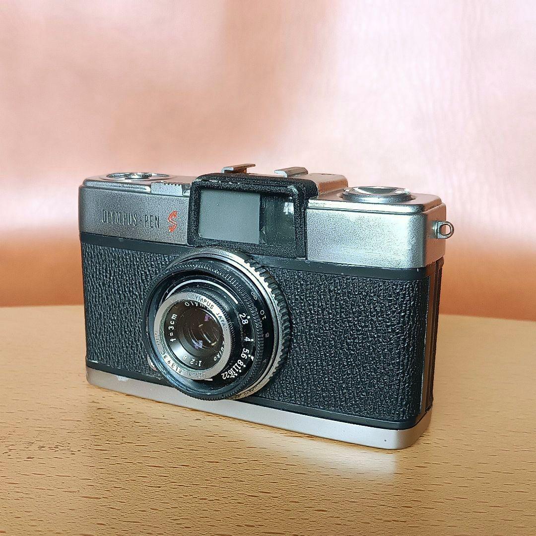 フィルムカメラ【重整備、完動品】オリンパスペンS2.8