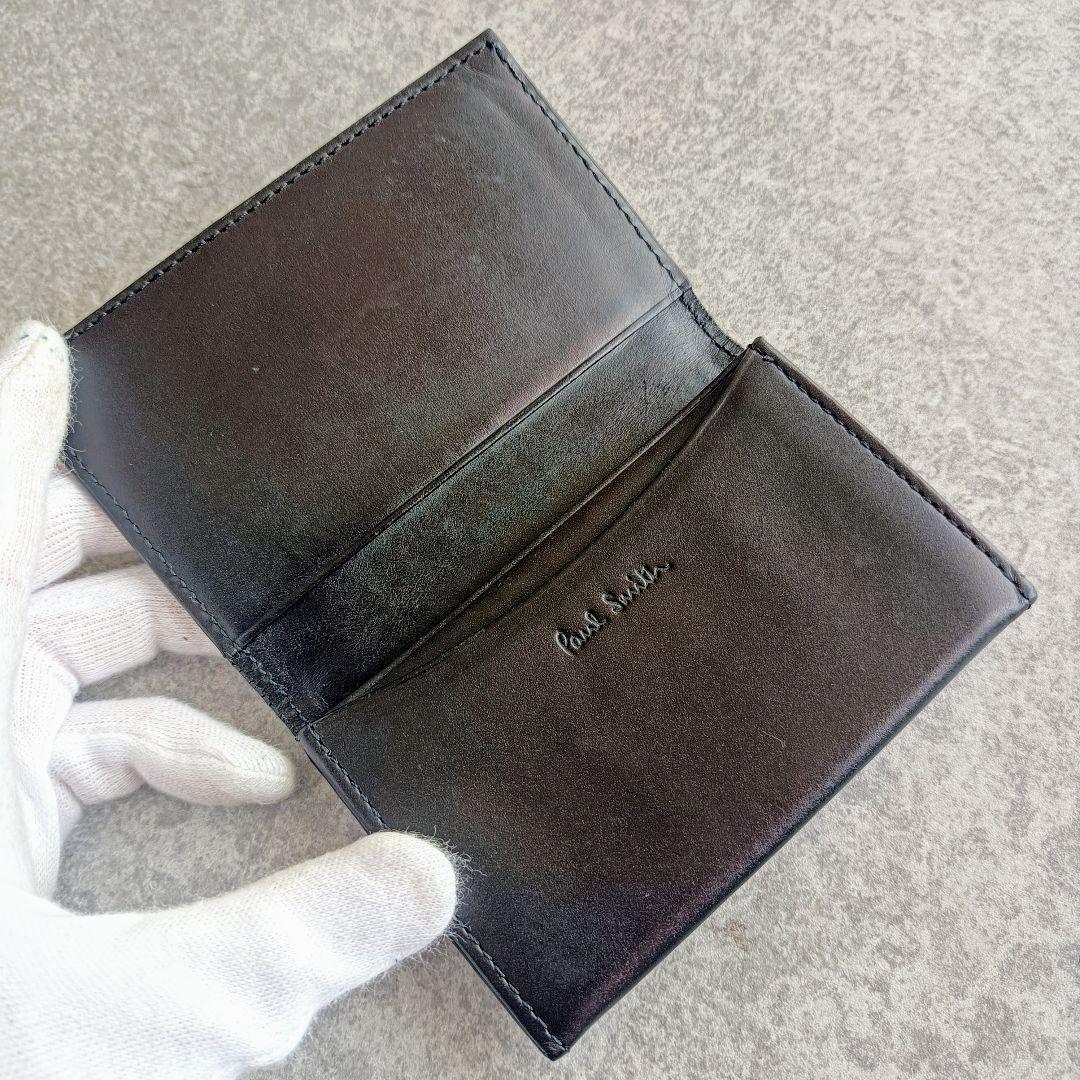 大人気! 美品! PaulSmith ポール・スミス 高級 レザー 名刺入れ