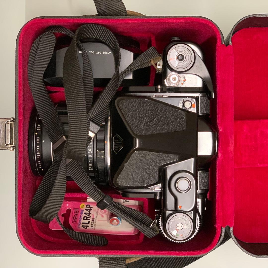 PENTAX 67本体、レンズ３本、接写リング、Kアダプタほかセット格安出品