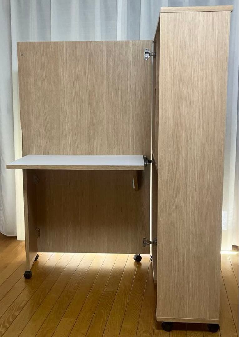 dinos ディノス 移動式デスク シェルフキャビネット 机 リモートワーク