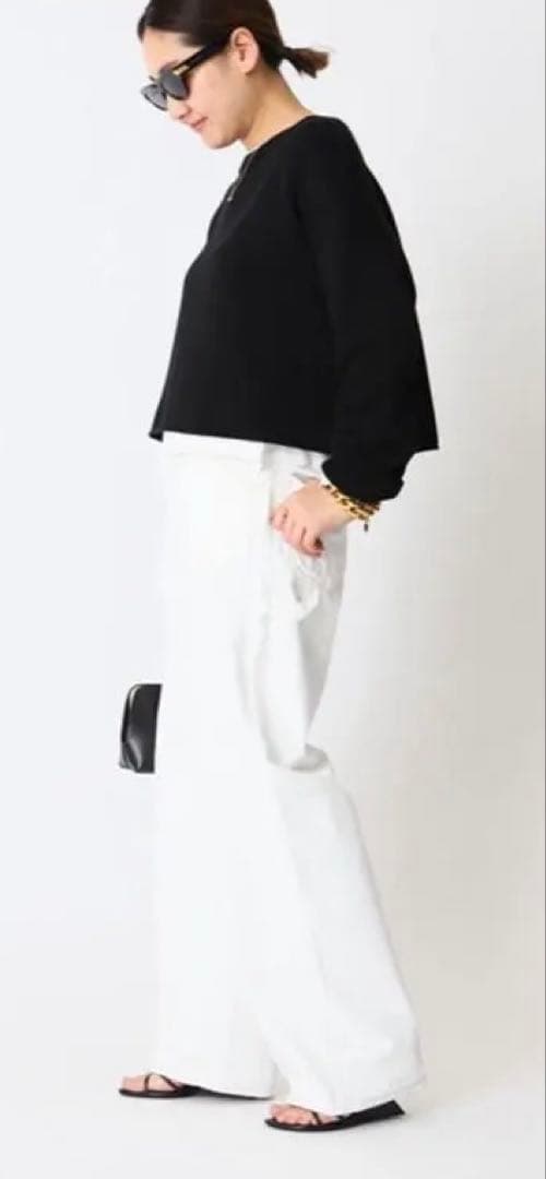 Lee ペインター ホワイト ワイドパンツ38