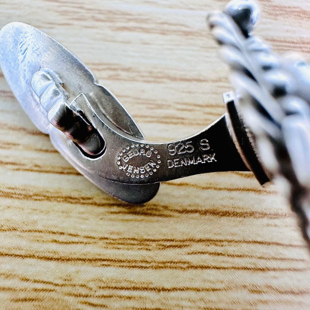   19B オニキス シルバー　カフス　925S